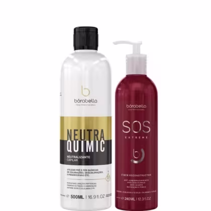 Neutralizante Borabella NeutraQuimic 500ml + Tratamento Reconstrutor SOS Extreme 240ml
