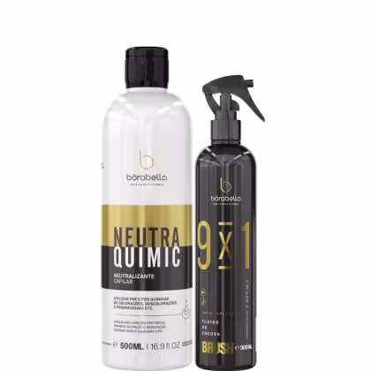Neutralizante Borabella NeutraQuimic 500ml + Fluido Escova Brush 300ml