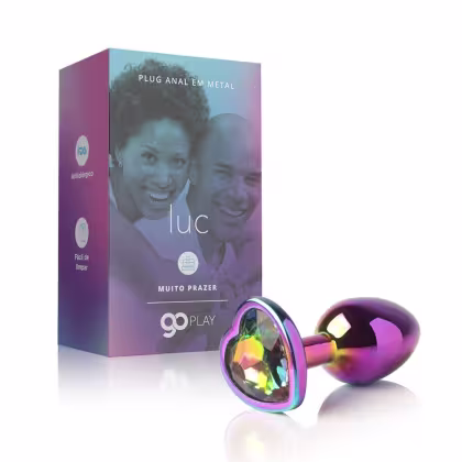 Imagem do produto Plug Anal Metal Go Play Luc Furta-Cor - 7 cm x 2,5 cm