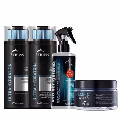 Imagem do produto Kit Truss Ultra Hydration - Shampoo 300ml + Condicionador 300ml + Máscara Specific 180g + Uso Obrigatório 260ml