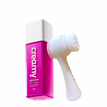 Imagem do produto Kit Creamy Skincare Ácido Mandélicoe Escova de Limpeza Facial 2 em 1 (2 produtos)