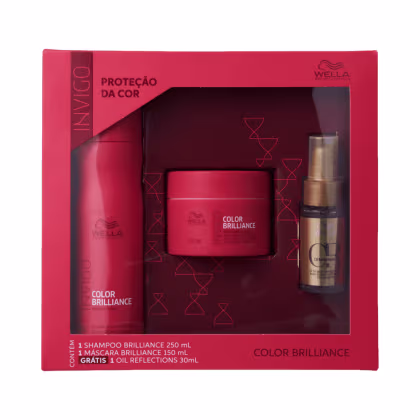 Imagem do produto Kit Wella Professionals Invigo Color Brilliance + Oil Reflections Caixa (3 Produtos)