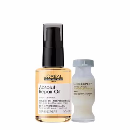 Imagem do produto Kit L'Oréal Professionnel Expert Absolut Repair Cortex Lipidium Power Repair e Gold Quinoa 10in1 (2 produtos)