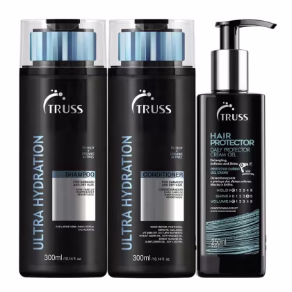Imagem do produto Kit Truss Ultra Hydration - Shampoo 300ml + Condicionador 300ml + Hair Protector 250ml