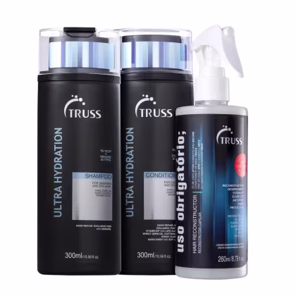 Imagem do produto Kit Truss Ultra Hydration - Shampoo 300ml + Condicionador 300ml + Uso Obrigatório 260ml