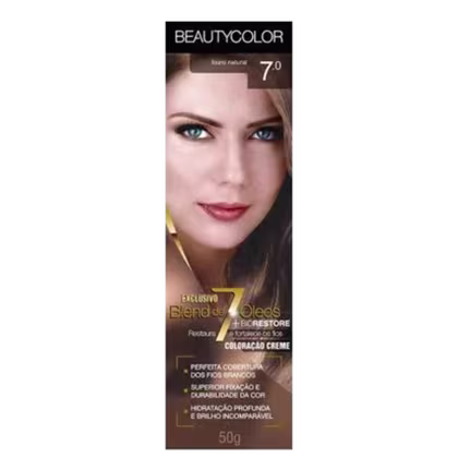 Imagem do produto BeautyColor Blend de 7 Óleos 7.0 Louro Natural - Coloração Creme 50g