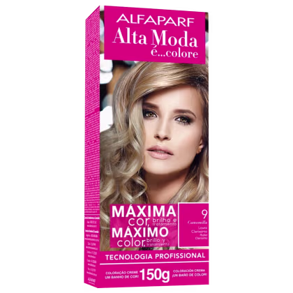 Imagem do produto Alta Moda é... Colore 9 Louro Claríssimo - Coloração Permanente 150g
