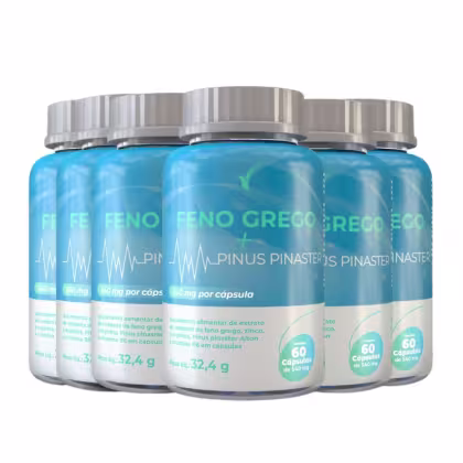 Imagem do produto Feno Grego + Pinus Pinaster + Zinco + B6 Eleve Life 360 caps