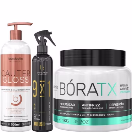 Borabella Cauter Gloss 500ml + Fluido Brush 9x1 300ml + Bóratx 1kg