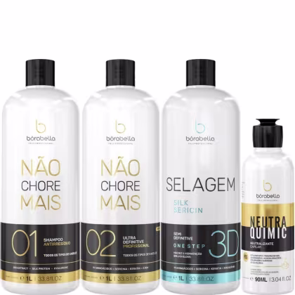 Imagem do produto Borabella Kit Não Chore Mais + Selagem 3x1L+ NeutraQuimic 90ml
