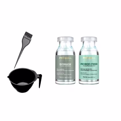 Imagem do produto Kit Prohall Ampola Biomask Hidrata + Proboo Repara +cumbuca