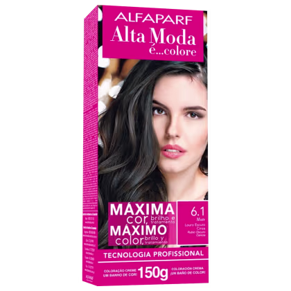 Imagem do produto Alta Moda é... Colore 6.1 Louro Escuro Cinza - Coloração Permanente 150g