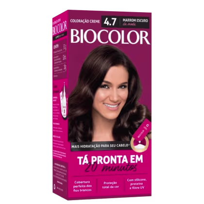 Imagem do produto Biocolor 4.7 Marrom Escuro Moda - Coloração Permanente