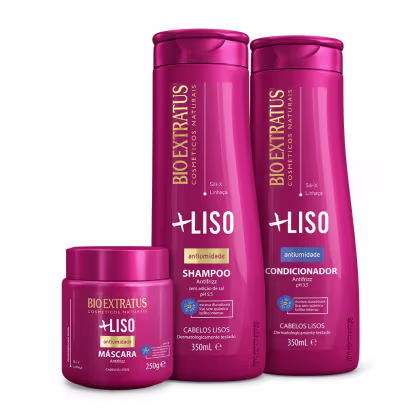 Imagem do produto Kit Bio Extratus Mais Liso Shampoo Condicionador Máscara