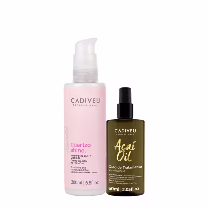 Imagem do produto Kit Cadiveu Essentials Quartzo Shine Pré- Shampoo e Açaí Oil 60 (2 produtos)