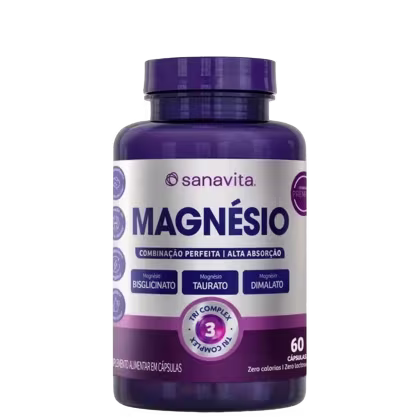 Imagem do produto Magnésio Tri Complex Sanavita 60 Cápsulas