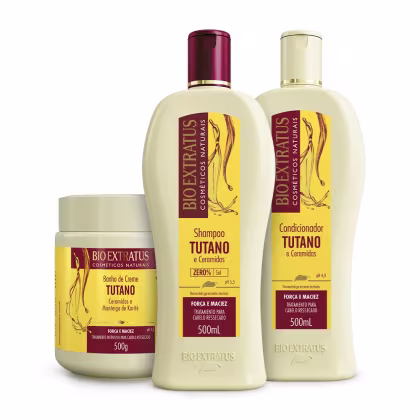 Imagem do produto Kit Tutano Bio Extratus Shampoo, Condicionador e Banho de Creme (500mL/g)