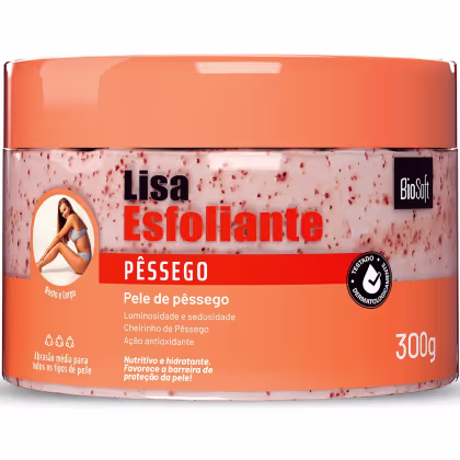 Esfoliante Corporal Lisa Pêssego Bio Soft