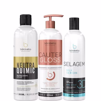 Imagem do produto Borabella NeutraQuimic + Cauter 2x500ml + Selagem 3D 350ml