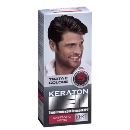 Imagem do produto Keraton Men Castanho Médio - Tonalizante Capilar 60ml