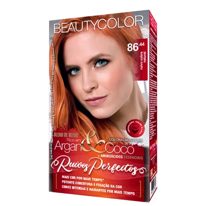 Imagem do produto BeautyColor Ruivos Perfeitos 86.44 Ruivo Cobre Natural - Coloração Permanente