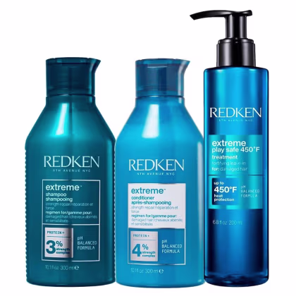 Imagem do produto Redken Extreme Shampoo 300ml + Condicionador 250ml + Extreme Play Safe Leave-in 200ml