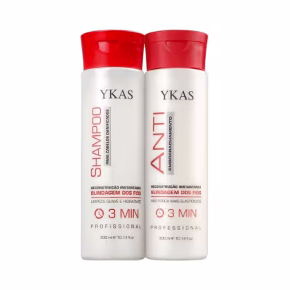 Imagem do produto Ykas 3 Minutos Shampoo 300ml + Anti Emborrachamento 300ml