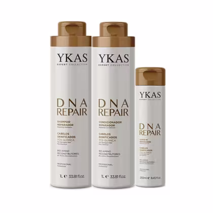 Imagem do produto Ykas Dna Repair Shampoo + Condicionador 1L + Leave-in 250ml