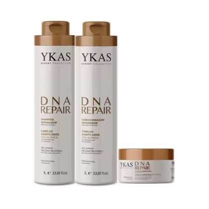 Imagem do produto Ykas Dna Repair Shampoo + Condicionador 1L + Máscara 250g