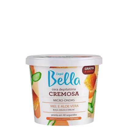 Imagem do produto Depil Bella Mel e Aloe Vera - Cera Depilatória para Micro-Ondas 100g