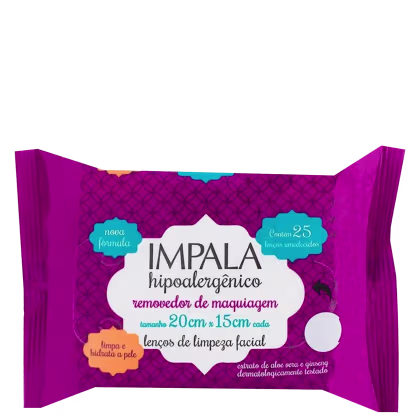 Imagem do produto Impala - Lenço Demaquilante Facial (25 Unidades)