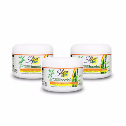 Imagem do produto Kit com 3 Máscaras de Tratamento Capilar Nutritivo Silicon Mix Bambú - 225g
