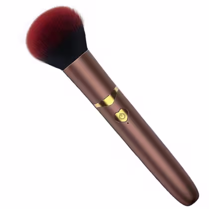 Imagem do produto Vibrador Discreto 7 Modos Formato Pincel de Blush Dourado SI