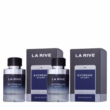 Dois perfumes Extreme Story de La Rive.
