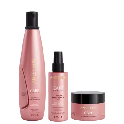 Imagem do produto Kit Care Shampoo+Máscara+Fluído Revitalizante-Aneethun
