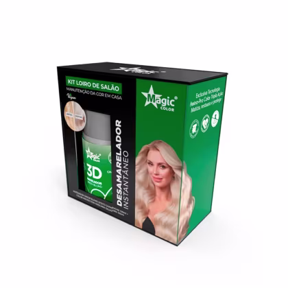 Imagem do produto Magic Color - 02 Kit Matizador Green Blond 100ml