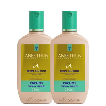 Imagem do produto Kit 2 Cremes de Silicone Cachos Linha A Aneethun