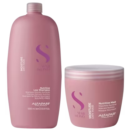 Imagem do produto Kit Shampoo 1l E Máscara 500g Semi Di Lino Moisture Alfaparf