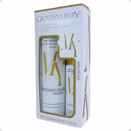 Imagem do produto Kit Spray Giovanna Baby Desodorante Corporal Sem Perfume FPS10 Com 2