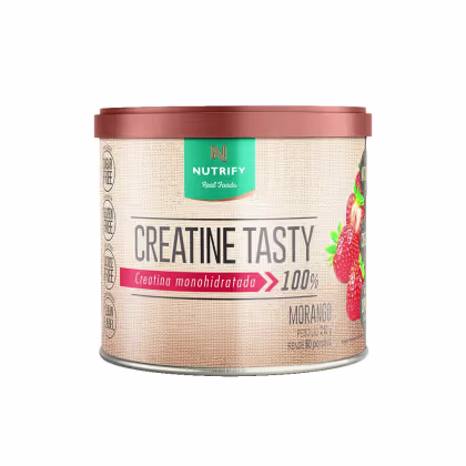 Suplemento Alimentar em Pó Nutrify Creatine Tasty Creatina Monohidratada 100% Morango 210g.