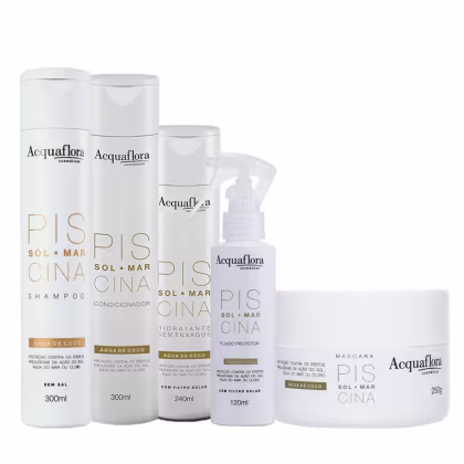 Imagem do produto Kit Acquaflora Sol Mar Piscina Super Treatment (5 Produtos)