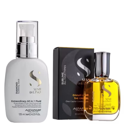 Imagem do produto Kit Alfaparf All in One Fluido 125ml e Óleo Cristalli 30ml