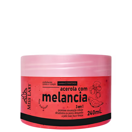 Imagem do produto Miss Lary Esfoliante Corpo e Rosto Acerola com Melancia 240ml