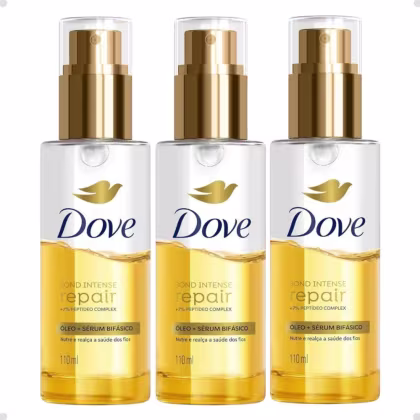 Imagem do produto Kit Óleo Capilar Sérum Bisáfico Dove Bond Intense Repair 110ml Com 3