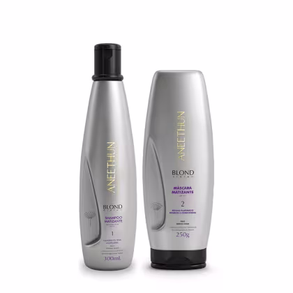Imagem do produto Kit Aneethun Blond System - Shampoo Matizante 300ml + Máscara Matizante 250g