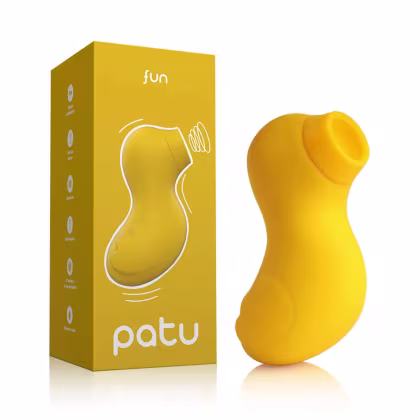 Estimulador de Clitóris Recarregável Fun Patu com formato lúdico de um patinho