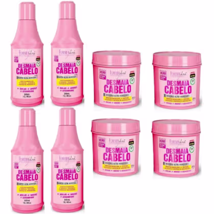 Imagem do produto Kit Forever Liss Shampoo E Mascara Desmaia Cabelo 4 Kits