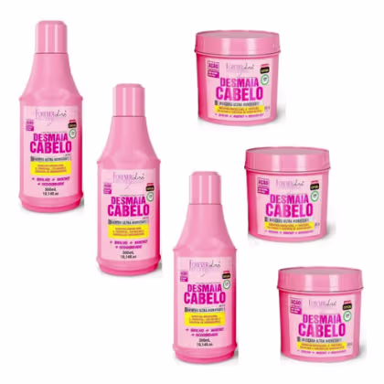 Imagem do produto Kit Forever Liss Shampoo E Mascara Desmaia Cabelo 3 Kits
