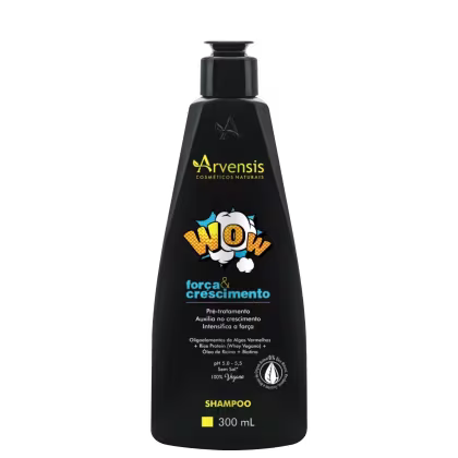 Shampoo Wow Força e Crescimento de Arvensis Cosméticos Naturais.