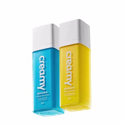 Imagem do produto Kit Creamy Ácido Lático Sérum Facial e Glicólico Redutor de Linhas (2 produtos)